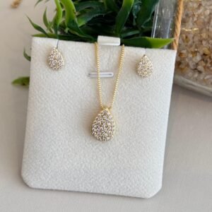 Conjunto folheado a ouro 18k