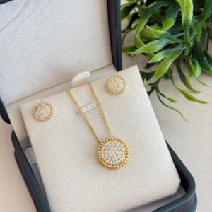 Conjunto folheado a ouro 18k