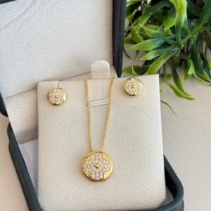 Conjunto folheado a ouro 18k