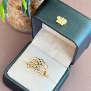 Anel folheado a ouro 18k