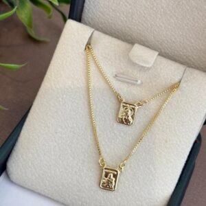 Escapulário folheado a ouro 18k