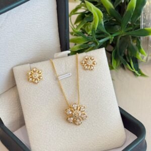 Conjunto folheado a ouro 18k