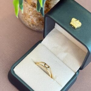 Anel folheado a ouro 18k