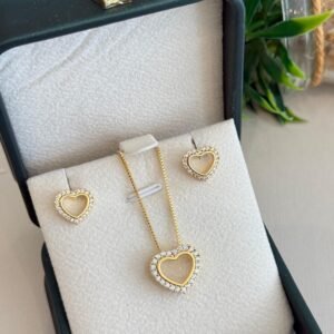 Conjunto folheado a ouro 18k