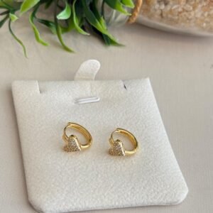 Argola folheada a ouro 18k